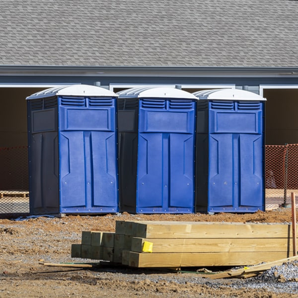 how do you dispose of waste after the portable restrooms have been emptied in Bellefontaine